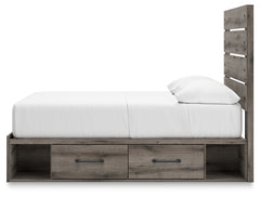 Graystorm Brown Gray Full Panel Youth Bed w/Storage - Ornate Home