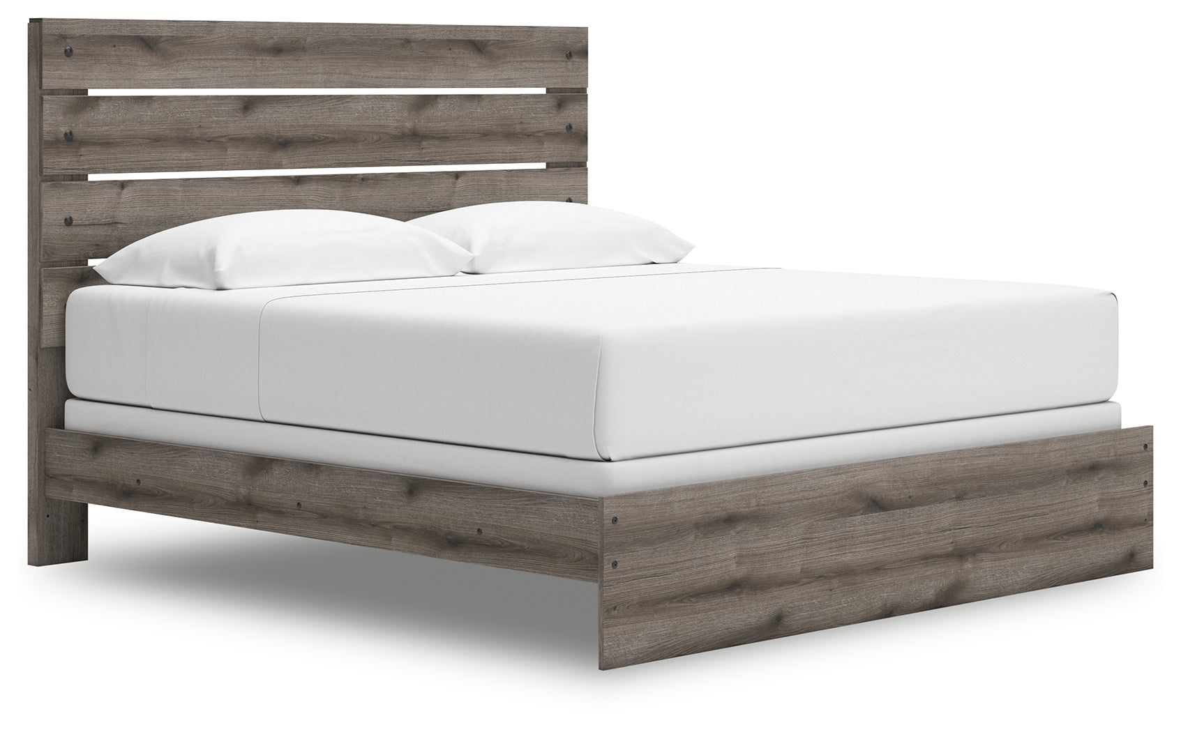 Graystorm Brown Gray King Panel Bed (Online Special Price) - Ornate Home