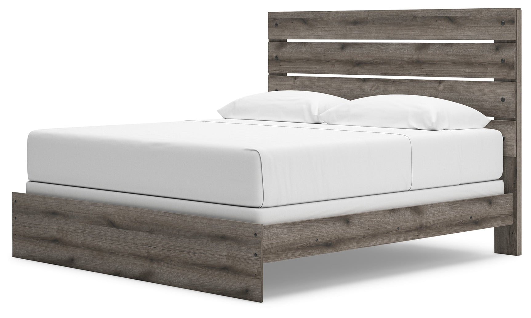 Graystorm Brown Gray King Panel Bed (Online Special Price) - Ornate Home