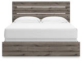 Graystorm Brown Gray King Panel Bed (Online Special Price) - Ornate Home