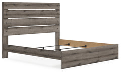 Graystorm Brown Gray King Panel Bed - Ornate Home