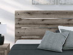 Graystorm Brown Gray King Panel Bed - Ornate Home