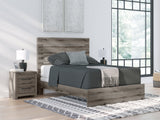 Graystorm Brown Gray Queen Panel Bed - Ornate Home