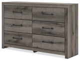 Graystorm Brown Gray Six Drawer Dresser - Ornate Home