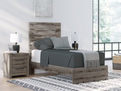 Graystorm Brown Gray Twin Panel Youth Bed - Ornate Home