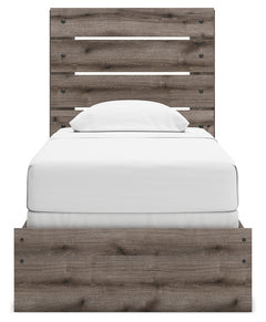 Graystorm Brown Gray Twin Panel Youth Bed - Ornate Home