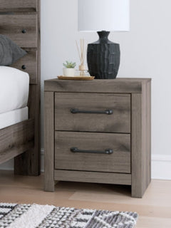 Graystorm Brown Gray Two Drawer Nightstand - Ornate Home