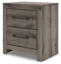 Graystorm Brown Gray Two Drawer Nightstand - Ornate Home