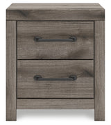 Graystorm Brown Gray Two Drawer Nightstand - Ornate Home