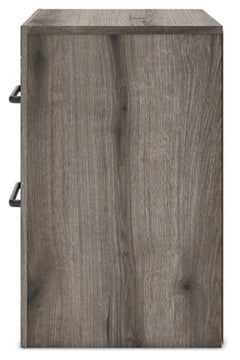 Graystorm Brown Gray Two Drawer Nightstand - Ornate Home