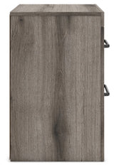 Graystorm Brown Gray Two Drawer Nightstand - Ornate Home