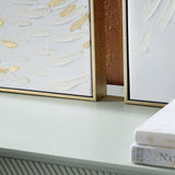 Great Escape White/Gold Canvas