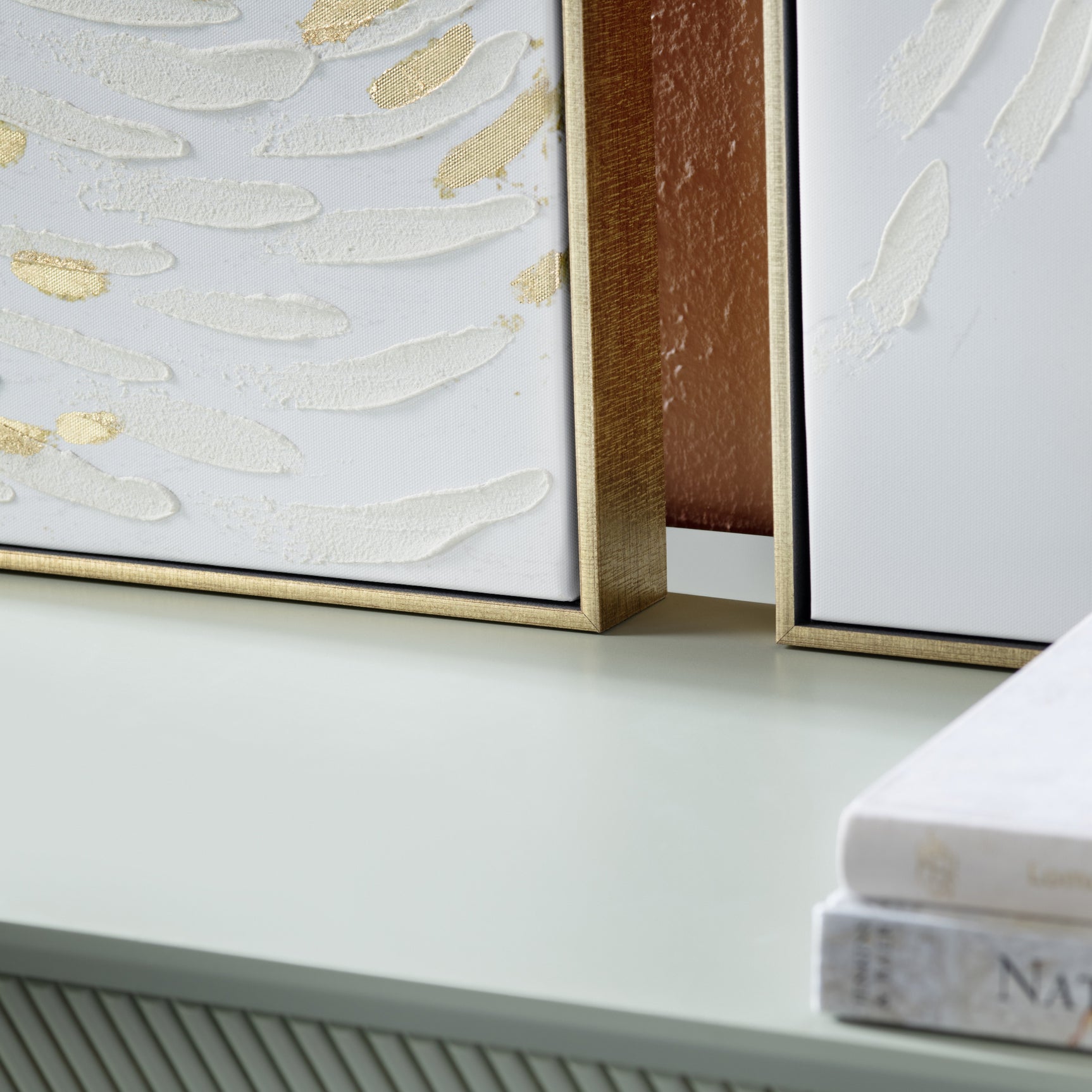 Great Escape White/Gold Canvas