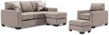 Greaves Stone Sofa Chaise, Chair, and Ottoman - Ornate Home