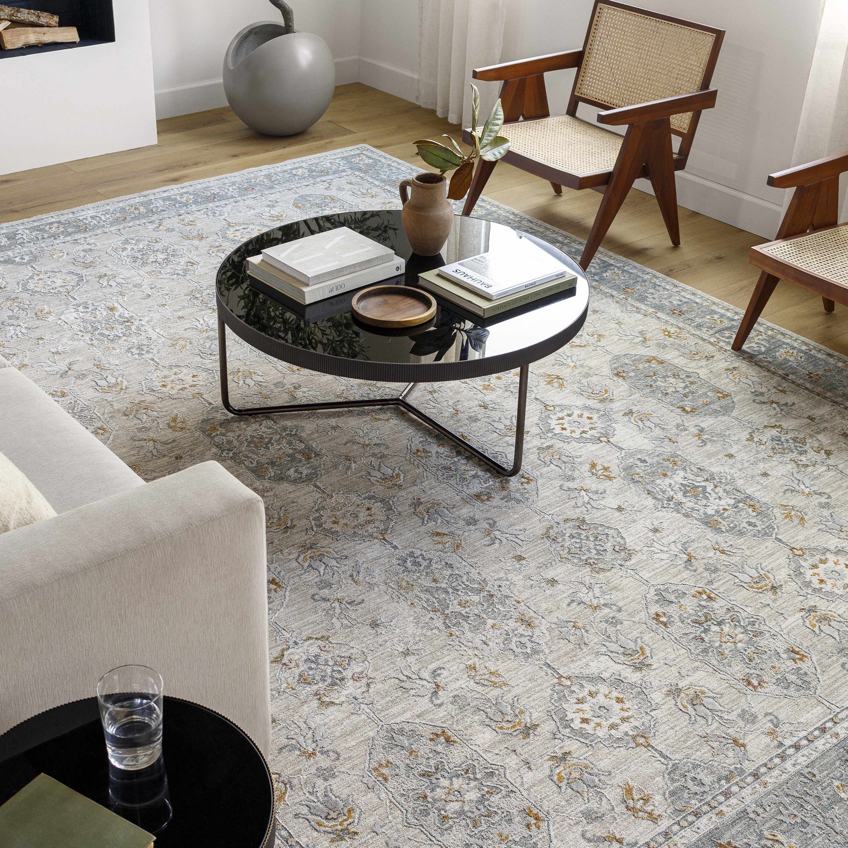 Greco Textured Rug with Fringes - Ornate Home