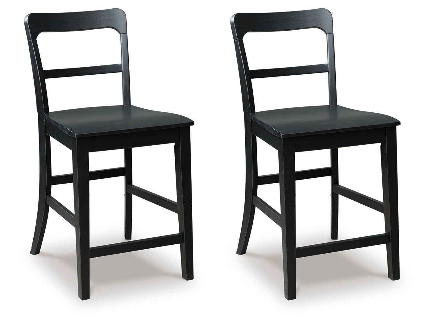 Greddinton Black Barstool (Set of 2) - Ornate Home