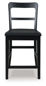 Greddinton Black Barstool (Set of 2) - Ornate Home