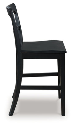 Greddinton Black Barstool (Set of 2) - Ornate Home