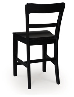 Greddinton Black/Brown Counter Height Dining Table and 4 Barstools - Ornate Home