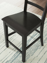 Greddinton Black/Brown Counter Height Dining Table and 6 Barstools (Online Special Price) - Ornate Home