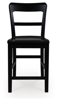 Greddinton Black/Brown Counter Height Dining Table and 6 Barstools - Ornate Home