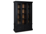 Greddinton Black/Brown Curio - Ornate Home