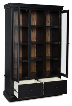 Greddinton Black/Brown Curio - Ornate Home
