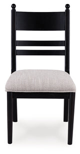Greddinton Black/Brown Dining Table and 4 Chairs - Ornate Home