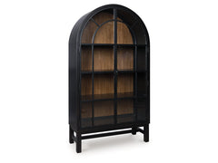 Greddinton Black/Brown Display Cabinet - Ornate Home
