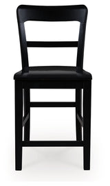 Greddinton Black Counter Height Barstool (Set of 2) - Ornate Home