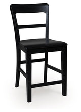 Greddinton Black Counter Height Barstool (Set of 2) - Ornate Home