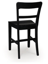 Greddinton Black Counter Height Barstool (Set of 2) - Ornate Home