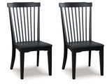 Greddinton Black Dining Room Side Chair (Set of 2) - Ornate Home