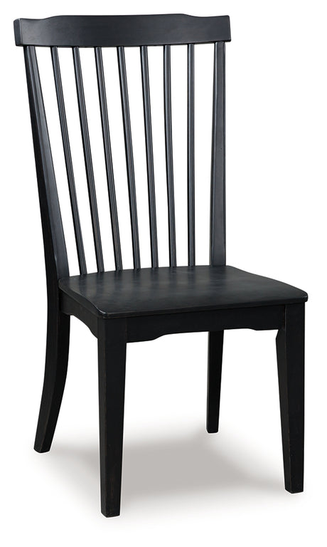 Greddinton Black Dining Room Side Chair (Set of 2) - Ornate Home