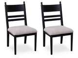 Greddinton Black Dining UPH Side Chair (Set of 2) (Online Special Price) - Ornate Home