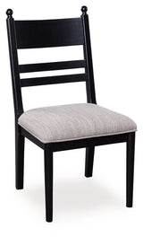 Greddinton Black Dining UPH Side Chair (Set of 2) (Online Special Price) - Ornate Home
