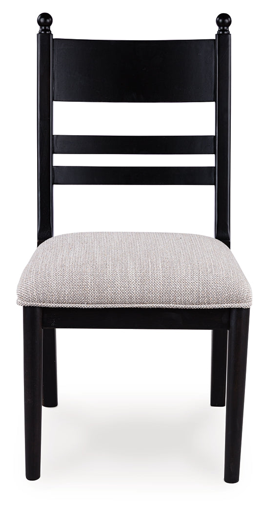 Greddinton Black Dining UPH Side Chair (Set of 2) (Online Special Price) - Ornate Home