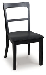 Greddinton Black Dining Upholstered Side Chair (Set of 2) (Online Special Price) - Ornate Home