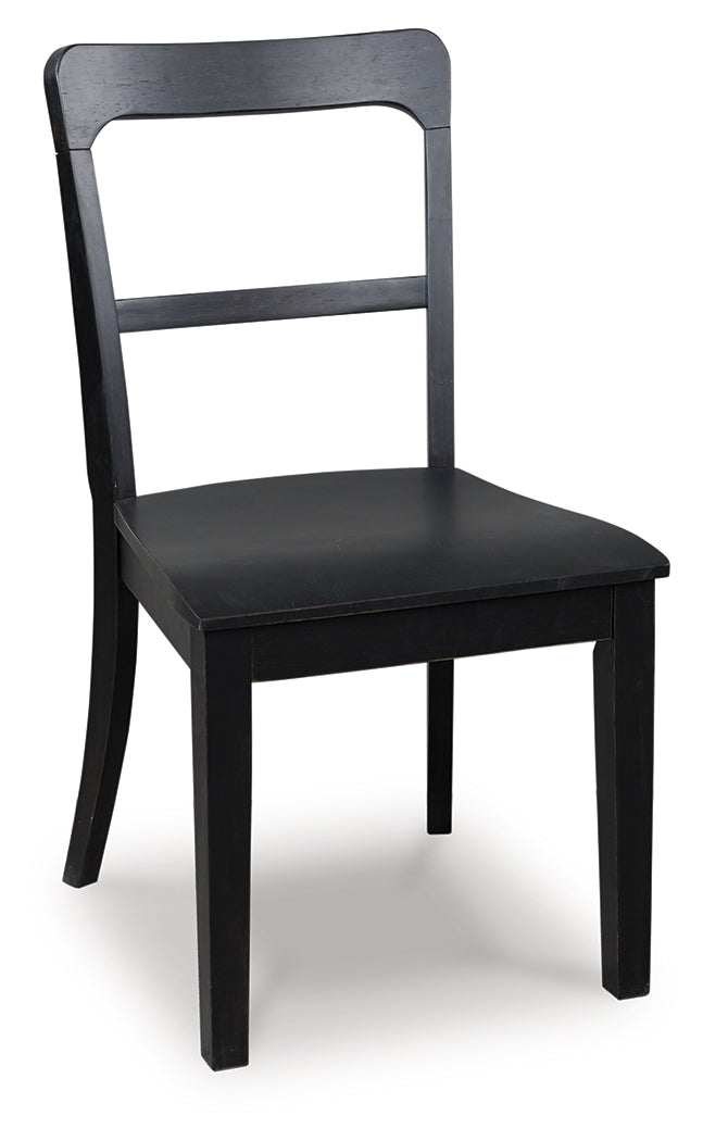 Greddinton Black Dining Upholstered Side Chair (Set of 2) (Online Special Price) - Ornate Home