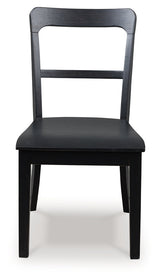 Greddinton Black Dining Upholstered Side Chair (Set of 2) (Online Special Price) - Ornate Home