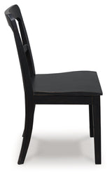 Greddinton Black Dining Upholstered Side Chair (Set of 2) (Online Special Price) - Ornate Home