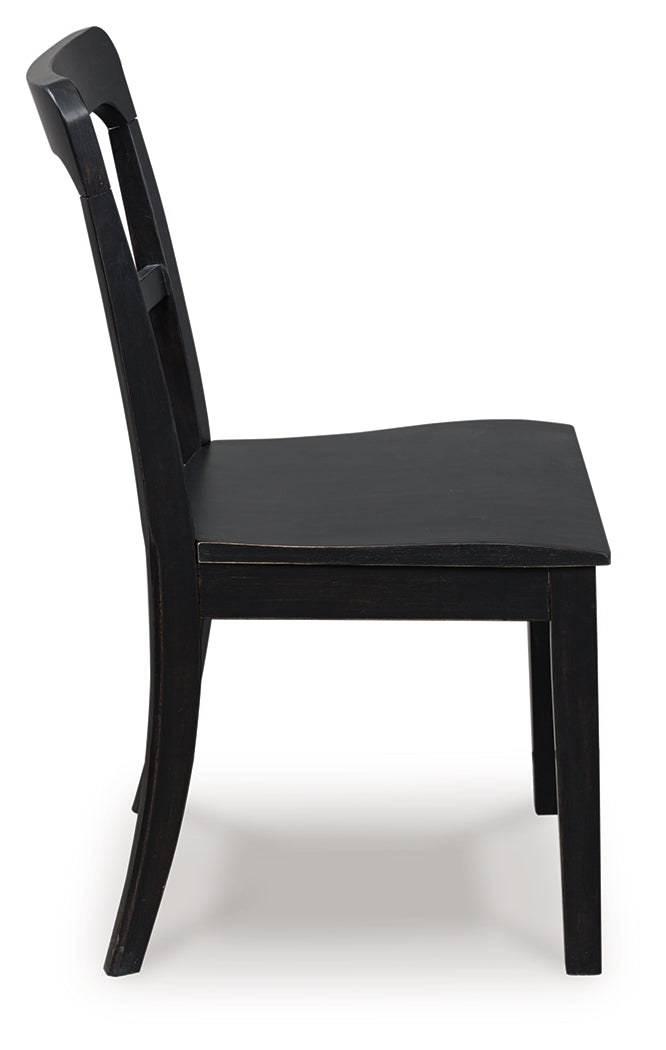 Greddinton Black Dining Upholstered Side Chair (Set of 2) (Online Special Price) - Ornate Home