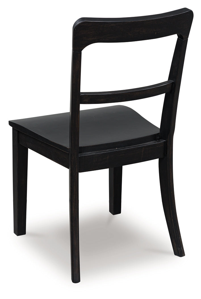Greddinton Black Dining Upholstered Side Chair (Set of 2) (Online Special Price) - Ornate Home