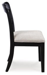 Greddinton Black Dining Upholstered Side Chair (Set of 2) - Ornate Home