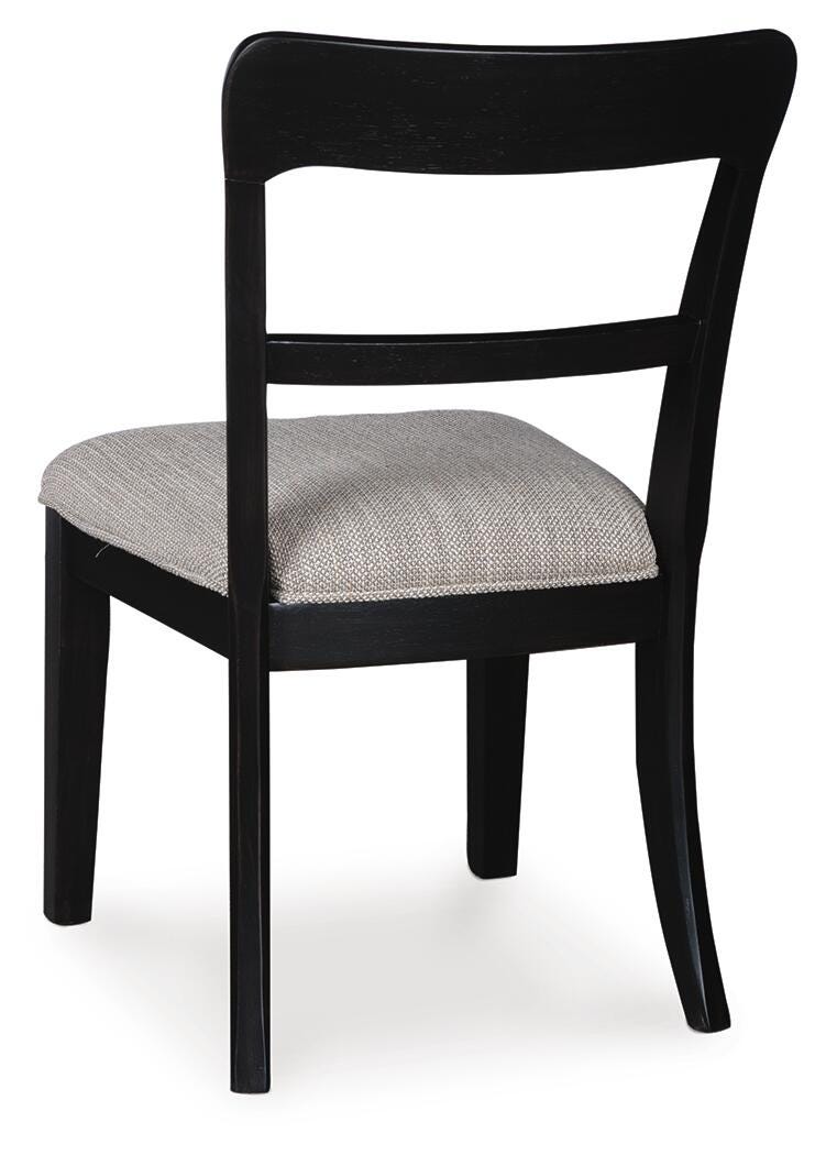 Greddinton Black Dining Upholstered Side Chair (Set of 2) - Ornate Home
