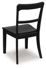 Greddinton Black Dining Upholstered Side Chair (Set of 2) - Ornate Home
