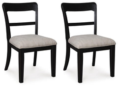 Greddinton Black Dining Upholstered Side Chair (Set of 2) - Ornate Home