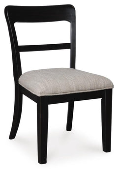 Greddinton Black Dining Upholstered Side Chair (Set of 2) - Ornate Home