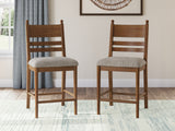 Greddinton Brown/Black Counter Height Dining Table and 6 Barstools (Online Special Price) - Ornate Home