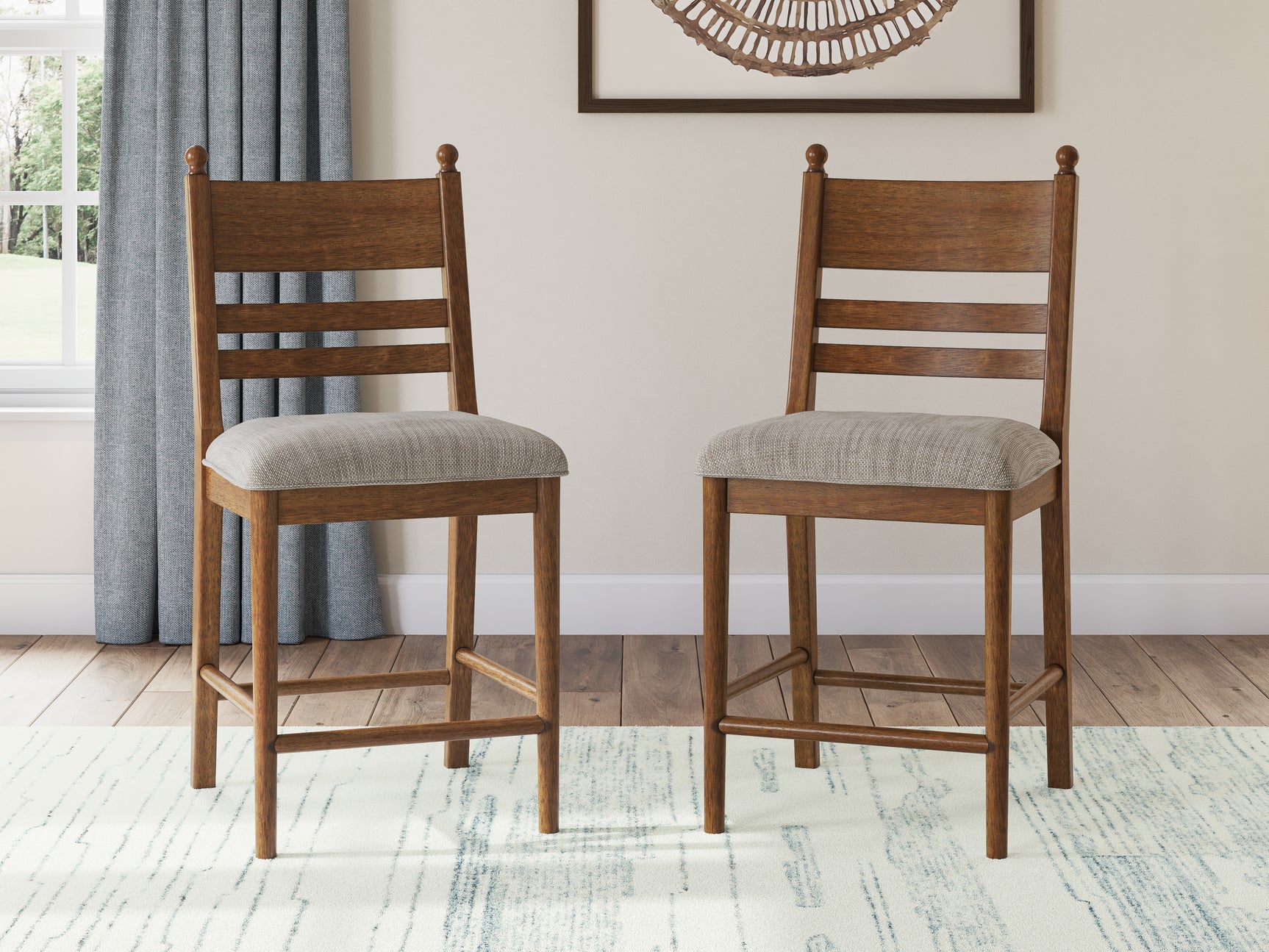 Greddinton Brown/Black Counter Height Dining Table and 6 Barstools (Online Special Price) - Ornate Home